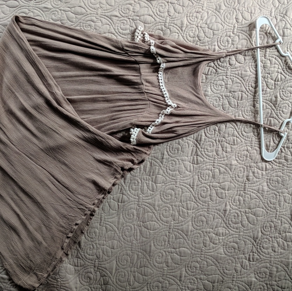 Maxi dress Papaya white detailing M